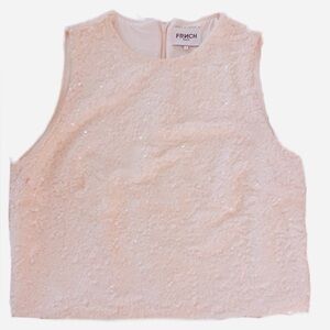 FRNCH Blouse in Cream Sequin